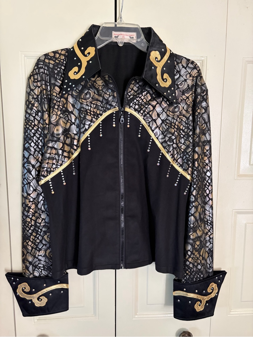 Vintage Heartland Western Pleasure Show Shirt Jacket Horsemanship Rodeo Size XL